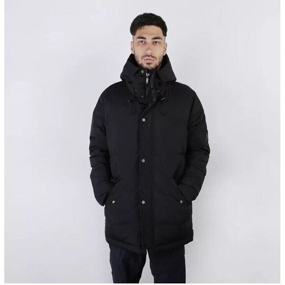 Nike Air Jordan Wings Down Parka Winter Jacket Coat Black BQ4170-010 Mens L - Picture 4 of 16